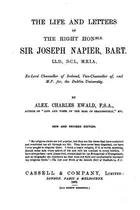 Book cover of The Life and Letters of the Right Honble. Sir Joseph Napier, Bart