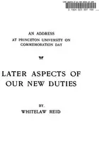 Book cover of Later aspects of our new duties