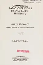 Book cover of Commercial Radio Operator's Question and Answer License Guide, Element Three