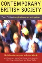 Book cover of Contemporary British society
