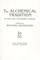 Book cover of The Alchemical tradition in the late twentieth century