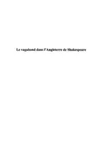 Book cover of Le vagabond dans l'Angleterre de Shakespeare