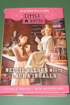 Book cover of Nellie Oleson Meets Laura Ingalls