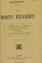 Book cover of Les morts bizarres