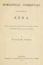 Book cover of A homiletical commentary on the book of Ezra