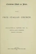 Book cover of The Free Italian Church