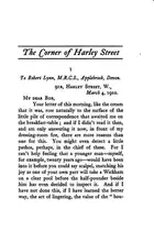 Book cover of The corner of Harley street