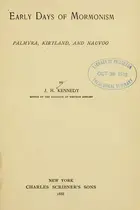 Book cover of Early days of Mormonism