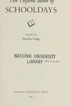 Book cover of The Oxford book of schooldays