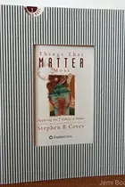 Book cover of Things That Matter Most