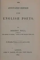 Book cover of The Annotated Edition Of The English Poets