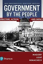 Book cover of Government By the People, 2016 Presidential Edition