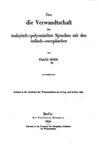Book cover of Über die Verwandtschaft der malayisch-polynesischen sprachen: Mit den indisch-europäischen