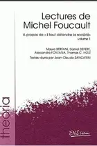Book cover of Lectures de Michel Foucault