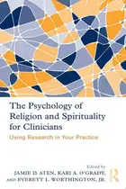 Book cover of The psychology of religion and spirituality for clinicians