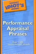 Book cover of The pocket idiot's guide to performance appraisal phrases