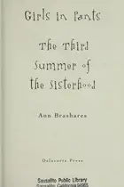 Book cover of Girls in Pants: The Third Summer of the Sisterhood