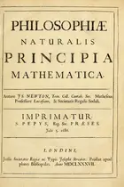 Book cover of Philosophiae naturalis principia mathematica