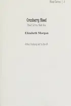 Book cover of Cranberry blood