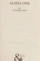 Book cover of Alpha One