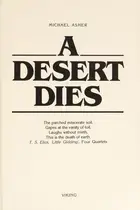 Book cover of A desert dies