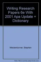 Book cover of Writing Research Papers