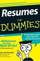 Book cover of Resumes for dummies