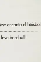 Book cover of Me encanta el béisbol