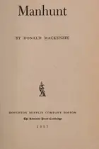 Book cover of Manhunt