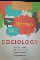 Book cover of The Norton Mix Sociology Saddleback College