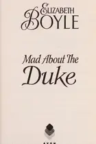 Book cover of Mad about the Duke