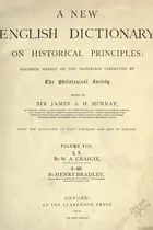Book cover of A New English Dictionary on Historical Principles