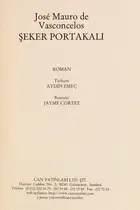 Book cover of Şeker Portakalı