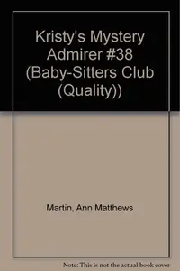 Book cover of Kristy's Mystery Admirer
