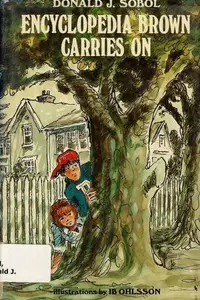 Book cover of Encyclopedia Brown Carries On