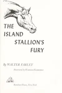 Book cover of The island stallion's fury