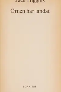 Book cover of Örnen har landat