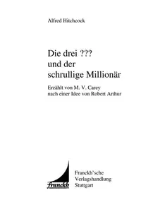 Book cover of Die drei ??? und der schrullige Millionär