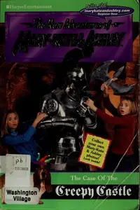 Book cover of The case of the creepy castle