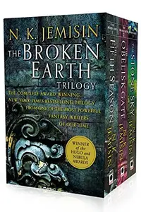 Book cover of The Broken Earth Trilogy: The Fifth Season, The Obelisk Gate, The Stone Sky