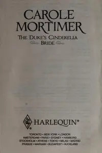 Book cover of The Duke's Cinderella Bride