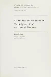 Book cover of Chaplain to Mr. Speaker