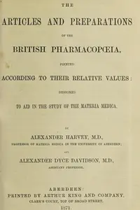 Book cover of The articles and preparations of the British Pharmacopoeia, pointed according to their relative values
