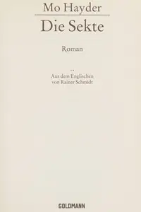 Book cover of Die Sekte