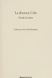 Book cover of La doctora Cole