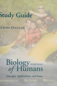 Book cover of Study Guide -- Biology of humans -- Second edition