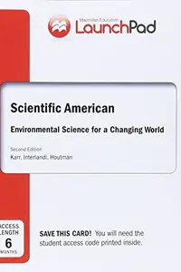 Book cover of LaunchPad for Scientific American Environmental Science for a Changing World