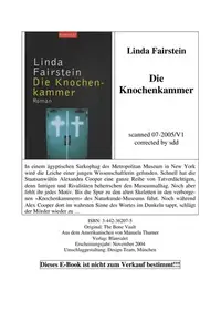 Book cover of Die Knochenkammer