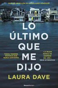 Book cover of Lo último que me dijo