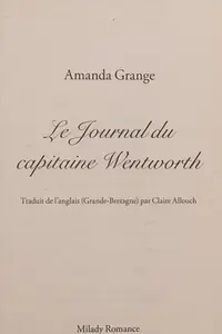 Book cover of Le journal du capitaine Wentworth
